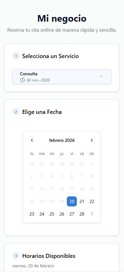 Reservaciones mobile